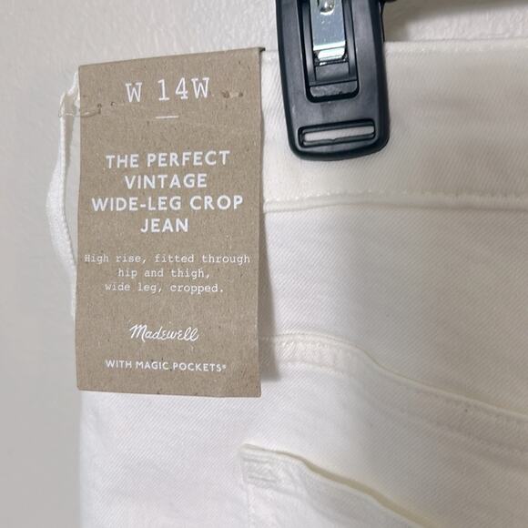 NWT Madewell The Plus Perfect Vintage Wide-Leg Crop Jean - Picture 12 of 12